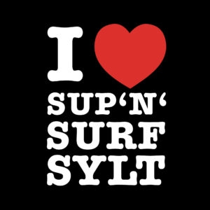 Das I Love SUP & Surf Sylt Logo